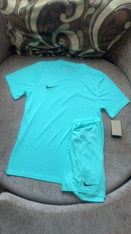 Nike Dri-FIT Short Set – Aqua-Teal/Black
