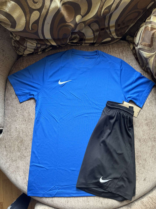 Nike Dri-FIT Short Set – Royal Blue/White
