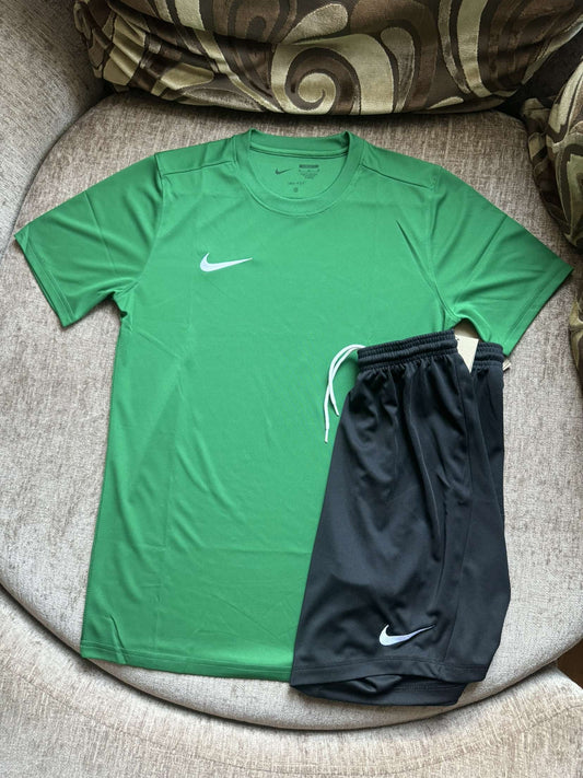 Nike Dri-FIT Short Set – Green/Black