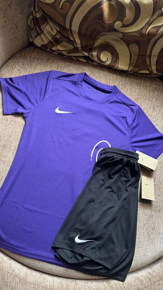 Nike Dri-FIT Short Set – Purple/Black